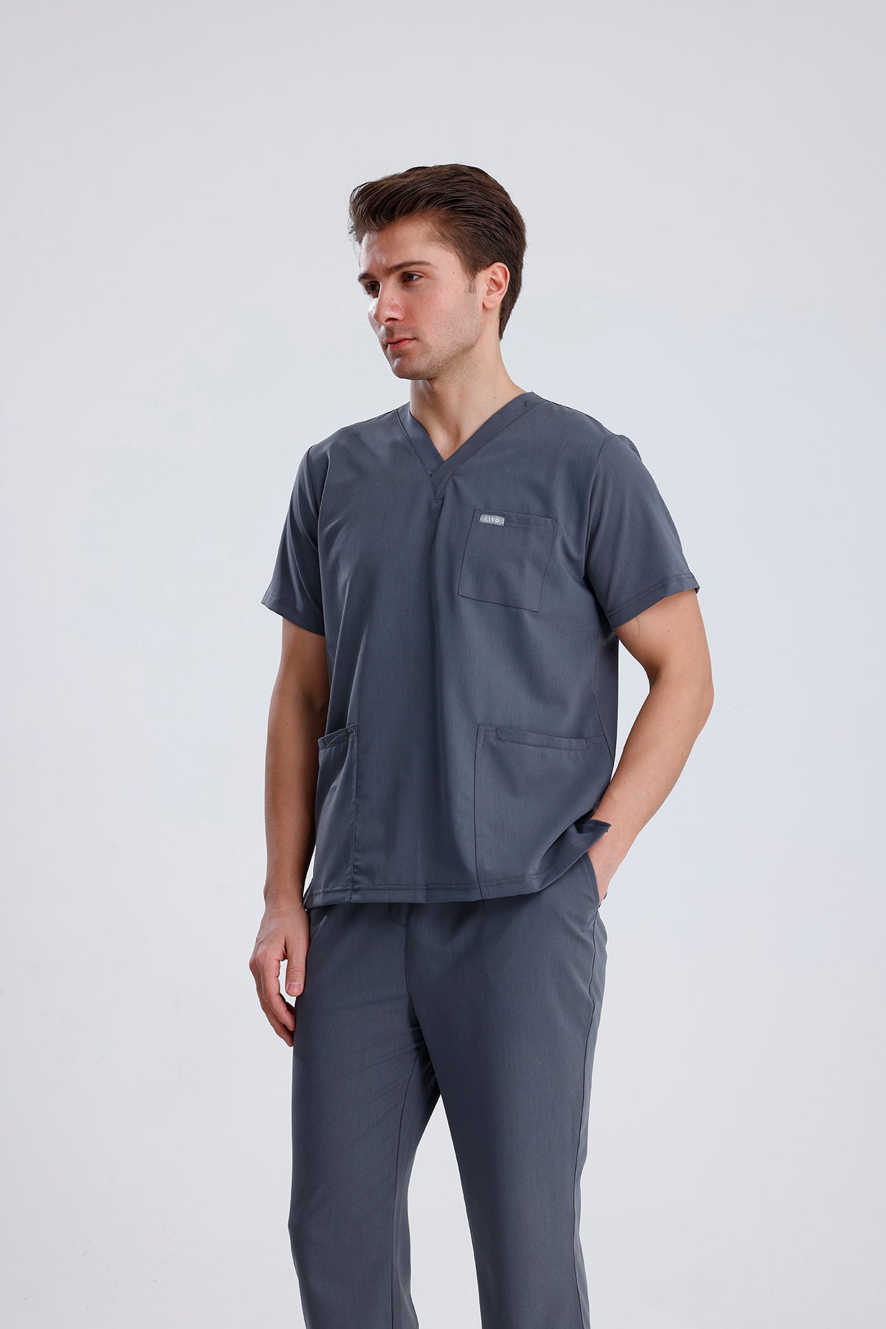LIVO de Qusto Antrasit Scrub Tek Alt
