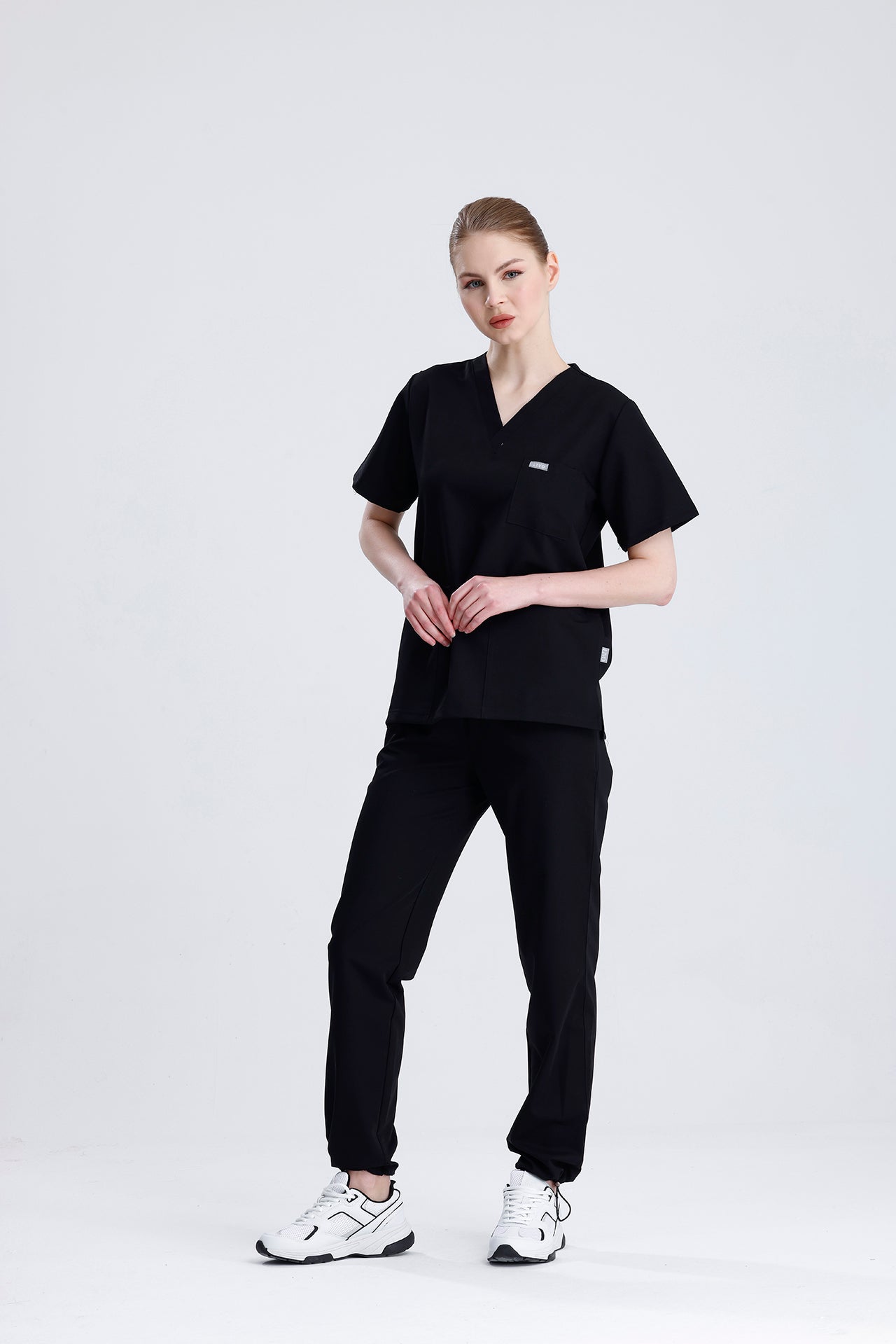 LIVO de Moderno Siyah Scrub Takım