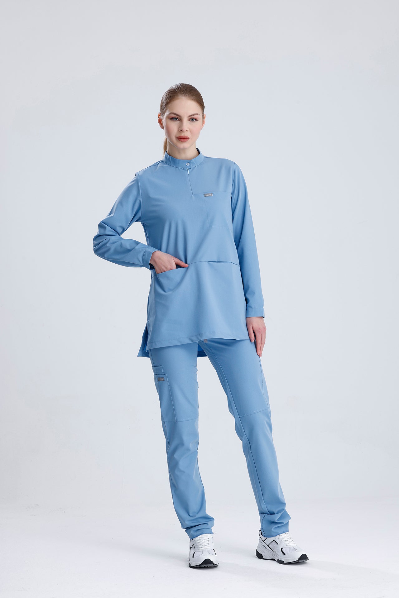 LIVO de Sérénité & Sérénité LX Turkuaz Scrub Tek Alt