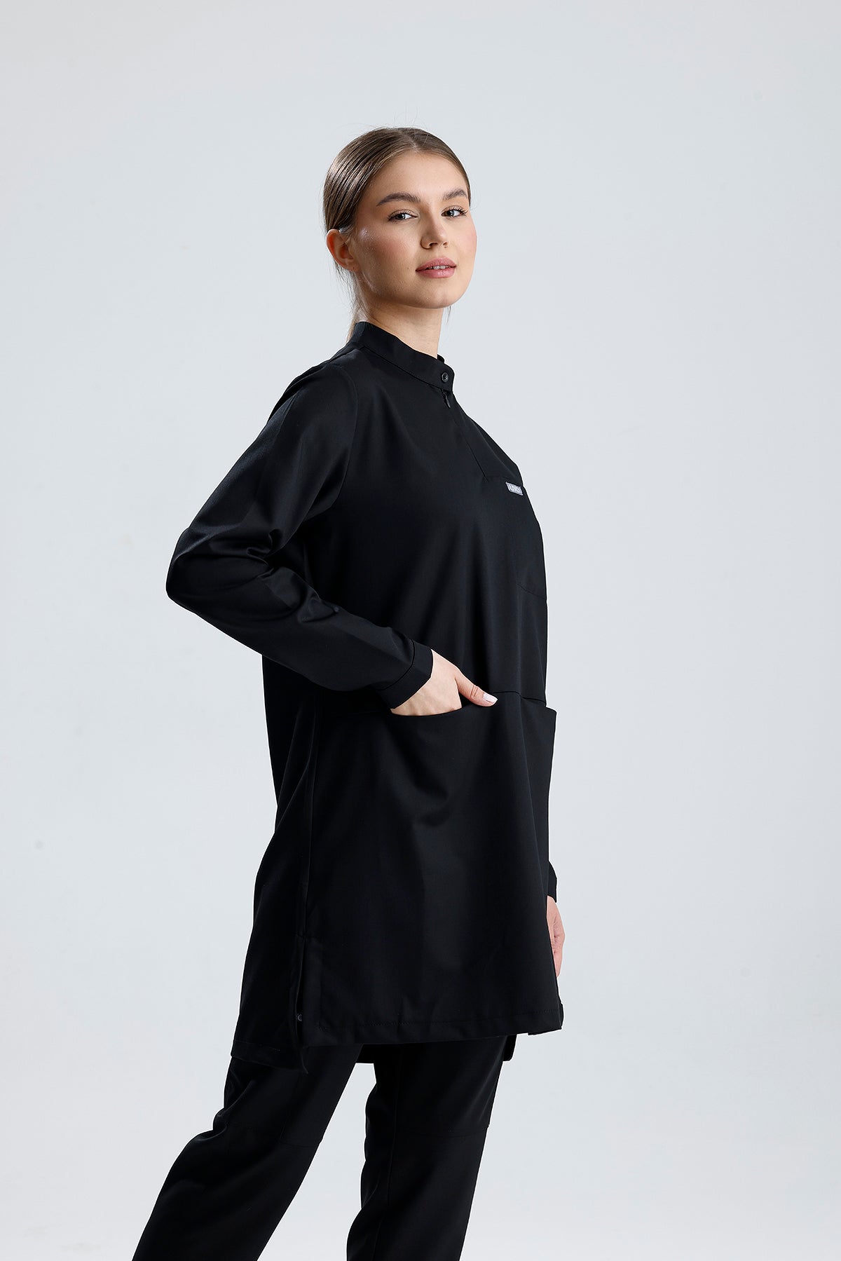 LIVO de Sérénité LX Siyah Scrub Tek Üst