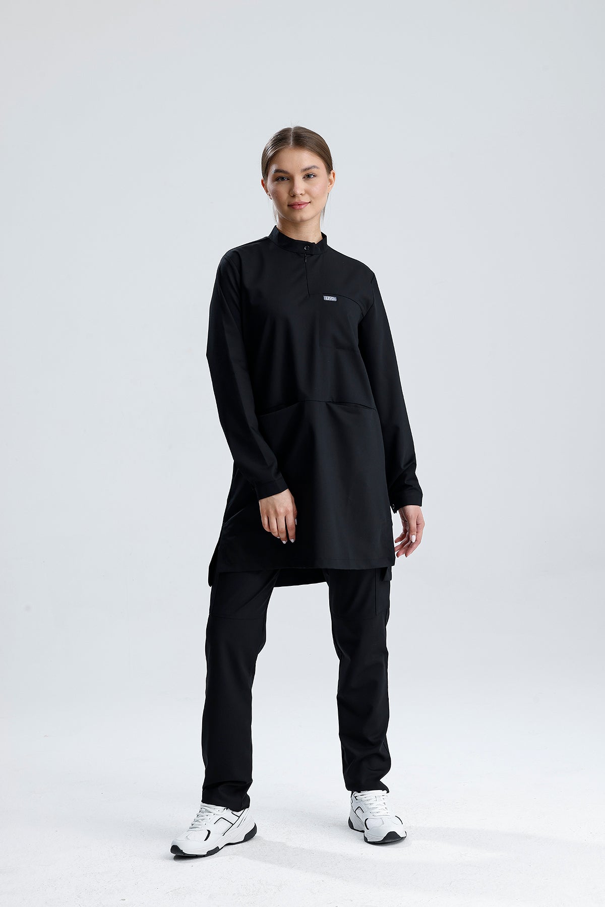 LIVO de Sérénité LX Siyah Scrub Tek Üst