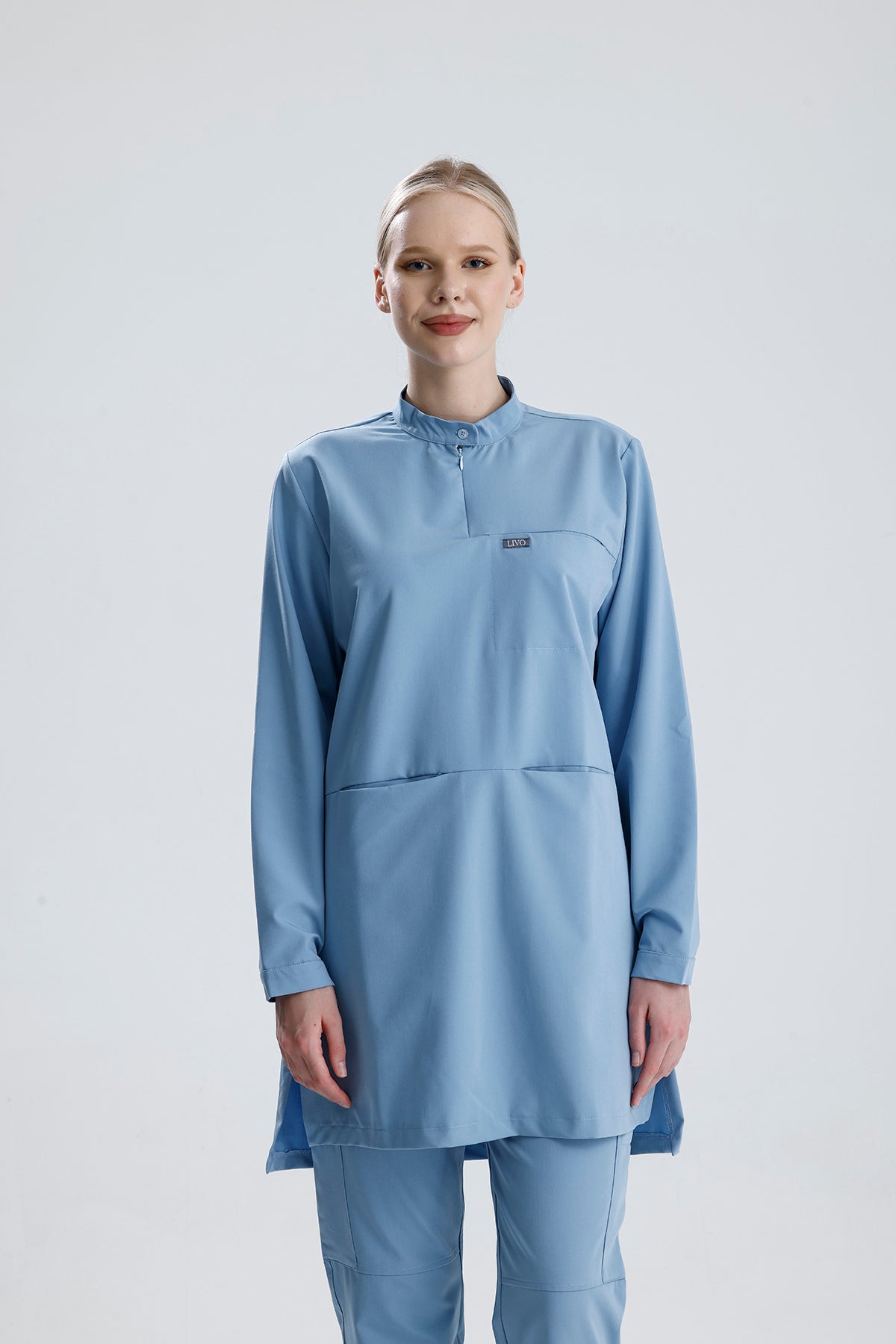 LIVO de Sérénité LX Turkuaz Scrub Tek Üst