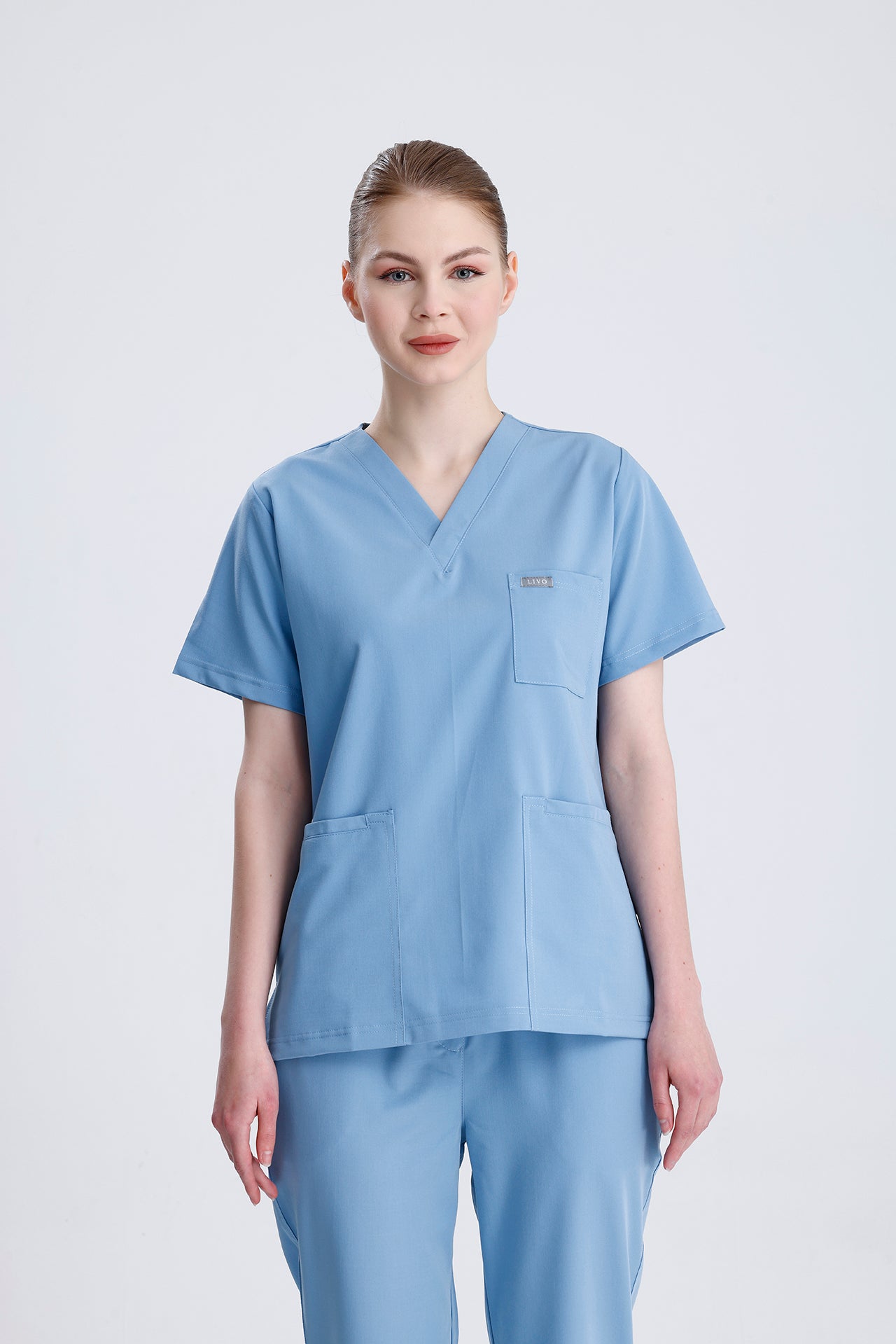 LIVO de Moderno Turkuaz Scrub Tek Alt