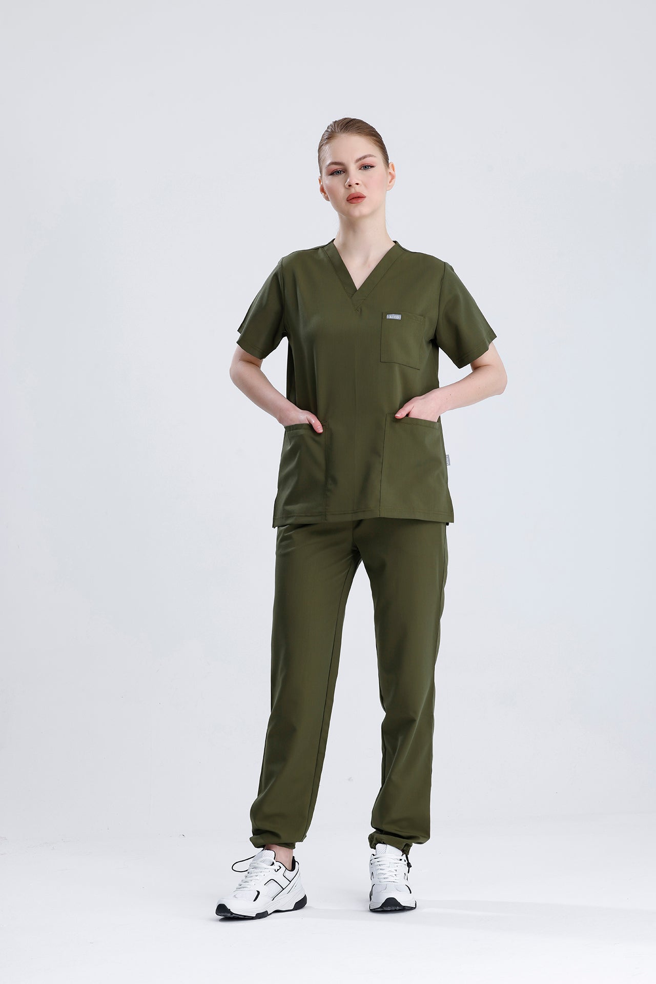 LIVO de Moderno Haki Scrub Takım