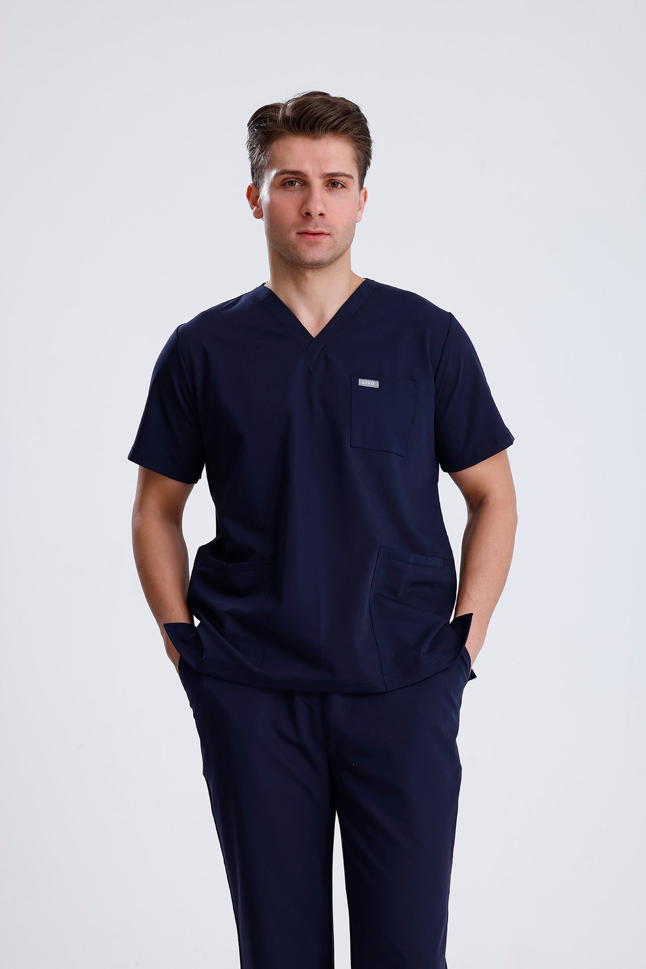 LIVO de Qusto Lacivert Scrub Takım