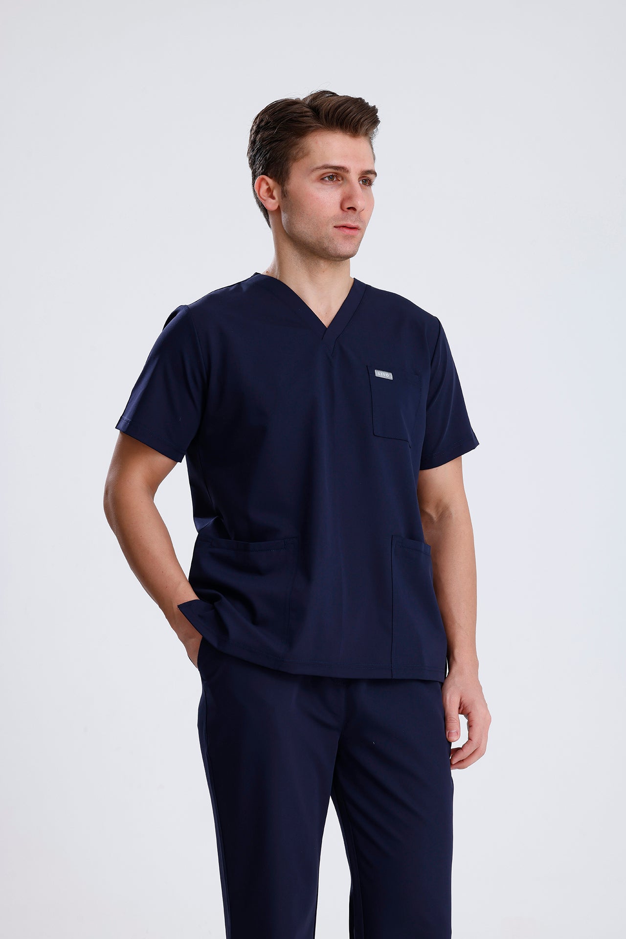 LIVO de Qusto Lacivert Scrub Tek Alt