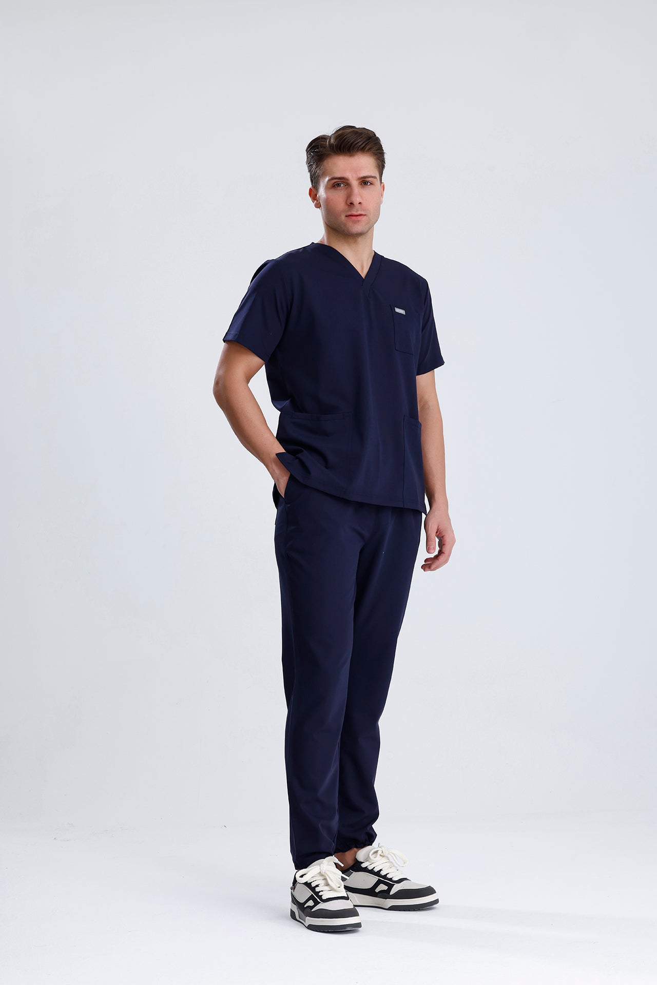 LIVO de Qusto Lacivert Scrub Takım