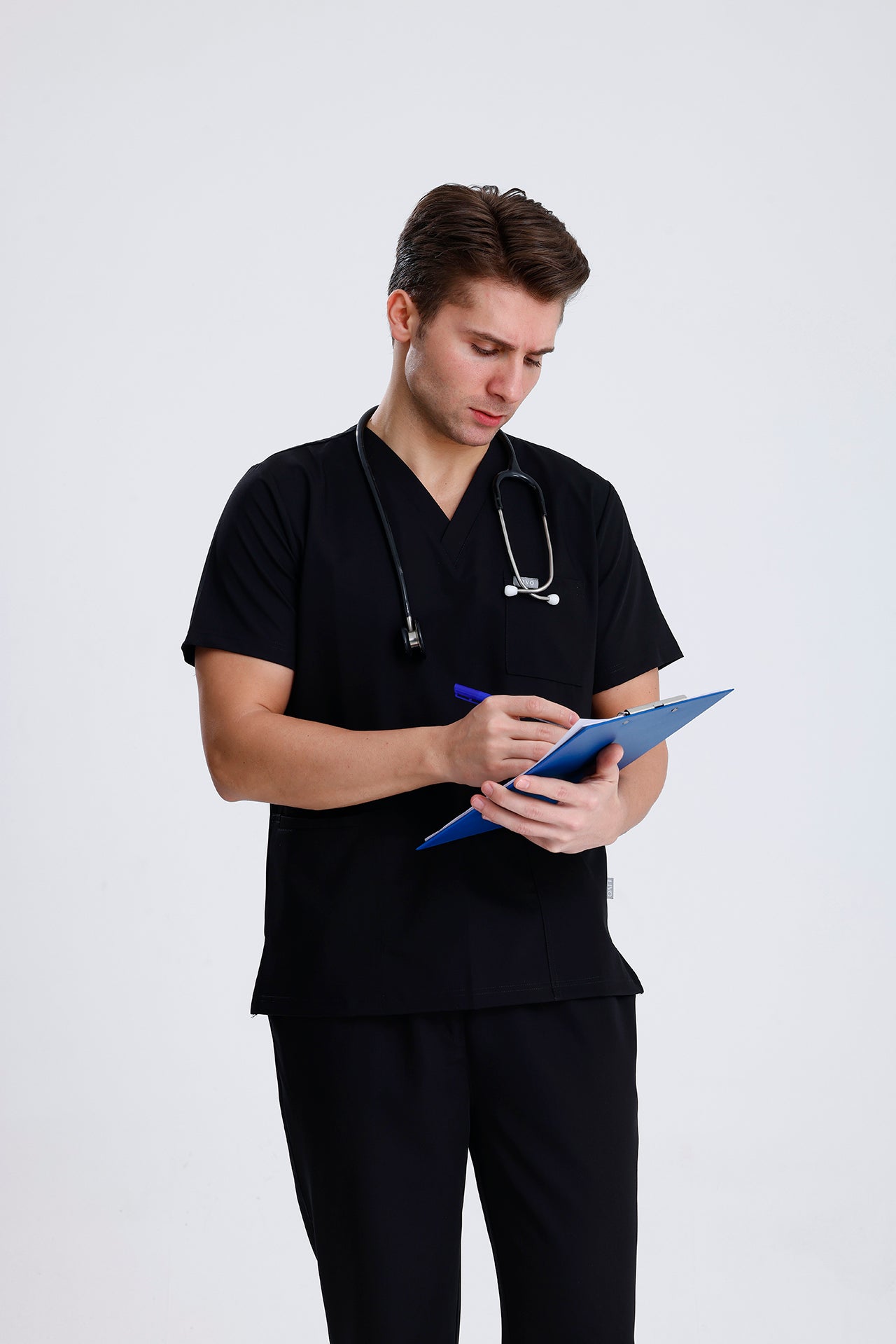 LIVO de Qusto Siyah Scrub Takım