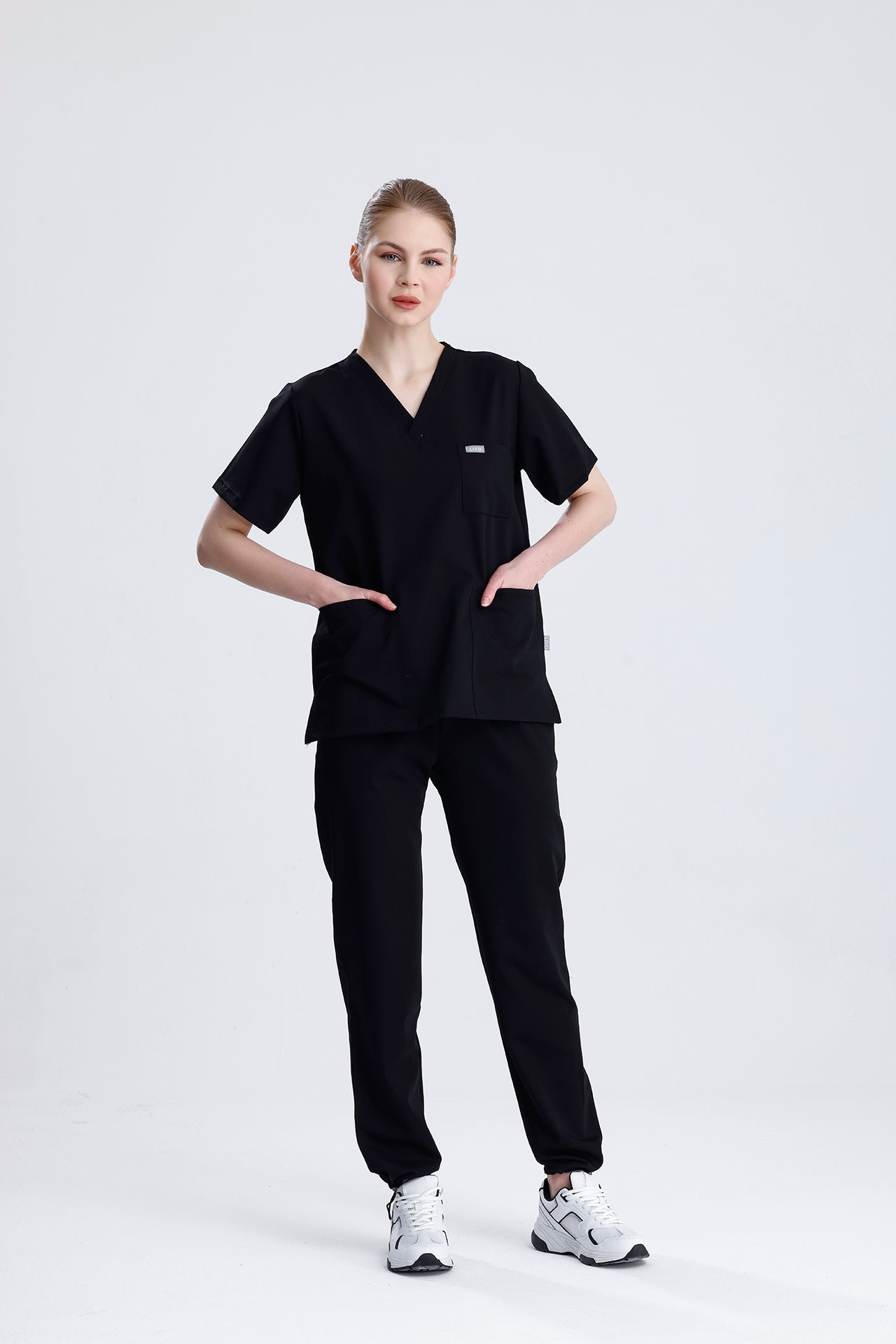 LIVO de Moderno Siyah Scrub Takım