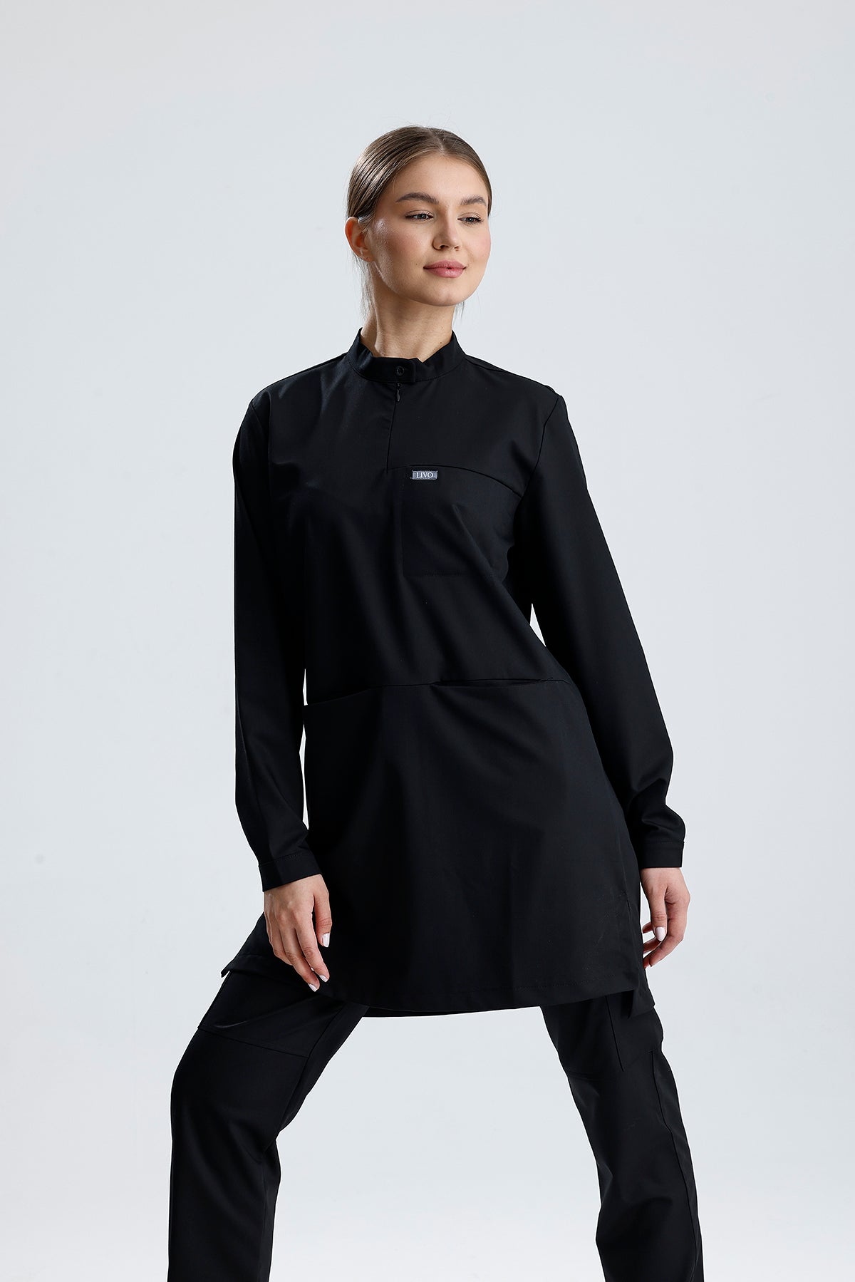 LIVO de Sérénité LX Siyah Scrub Takım